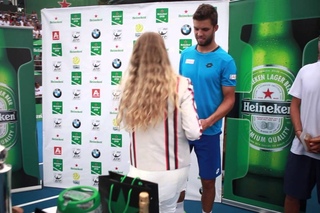Moet Moments Vesely Wins Auckland