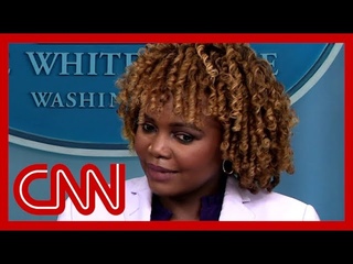 Tense exchange with reporter and White House press secretary over name of neurologist