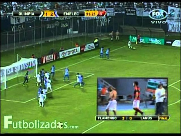 Olimpia 2 Emelec 3. Copa Libertadores