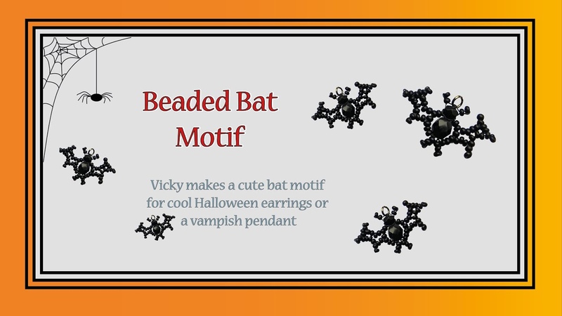 Beaded Bat Motif. Make it With