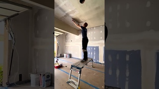 Skim coating this ceiling was made at least a hundred times easier by my LEVEL5 Skimming Blade