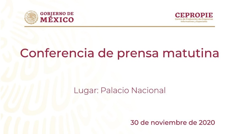 Conferencia de prensa matutina del 30 de noviembre