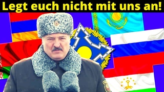 Lukaschenko spricht zu den OVKS-Soldaten
