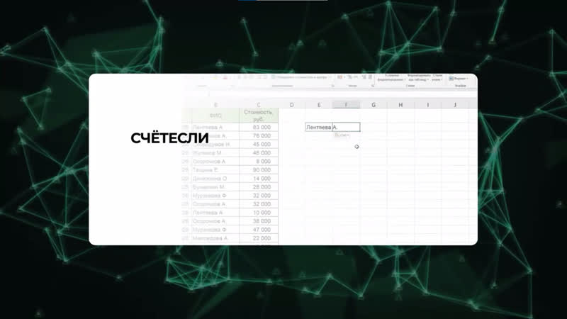 СЧЁТЕСЛИ,