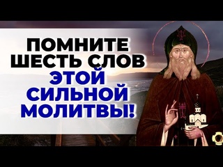 ПОМНИТЕ ШЕСТЬ СЛОВ ЭТОЙ СИЛЬНОЙ МОЛИТВЫ! Преподобный Герман Зосимовский