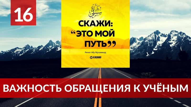 16. Важность обращения к ученым, Ринат Абу