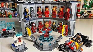 ЗАЛ КОСТЮМОВ ЖЕЛЕЗНОГО ЧЕЛОВЕКА ИЗ ЛЕГО / Лего / Lego