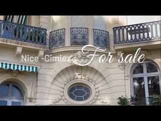 The best of Cimiez: 214 sqm sea view apartement for sale.  Belle epoque with independant entrance.