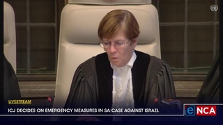ICJ decides on emergency measures on SA case against Israel