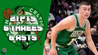 Payton Pritchard 21 pts 6 threes 6 asts vs Nuggets 2024 Preseason