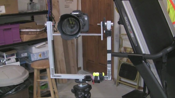 DIY Pan Tilt Head and Canon 7 D Viewfinder Моторизованная