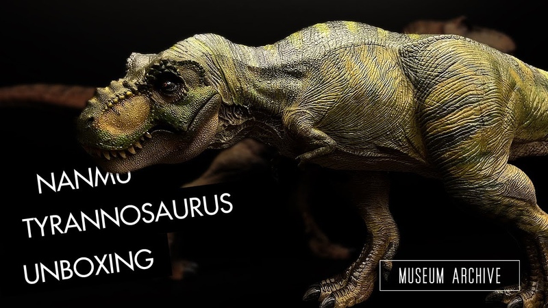 Nanmu Dinosaur Tyrannosaurus Rex Bull Green Version Unboxing and Review 4 K, Museum