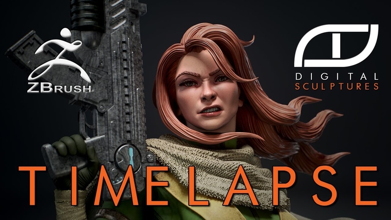 Zbrush Timelapse Sculpting Hope
