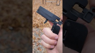LifeCard 22lr pistol @ 100 yards. Skill or luck? 🤷