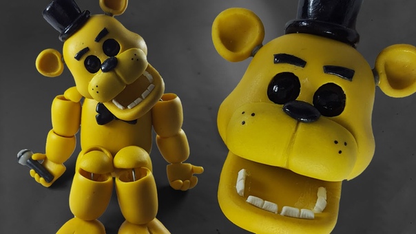 GOLDEN FREDDY TUTORIAL PORCELANA FRIA POLYMER CLAY