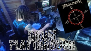 Megadeth - The Disintegrators Drum Playthrough (One Take Play Along)