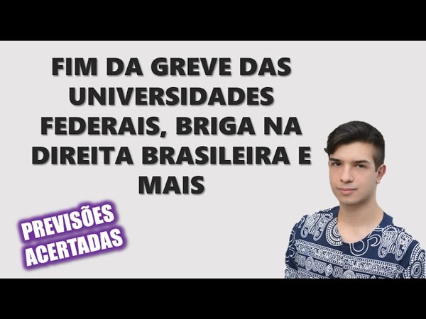 PEDRO LIVRE FIM DA GREVE DAS UNIVERSIDADES, BRIGA NA DIREITA E MAIS 25, 06,