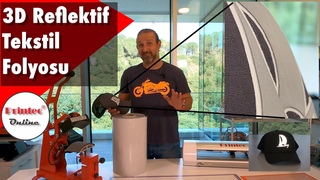 Printec 3D Reflektif Teksti Folyosu ile Şapka Baskısı