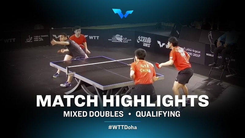 Amin Ahmadian, Amir Hossein Hodaei vs Xu Yingbin, Cao Wei, MD, WTT Contender Doha 2022 (