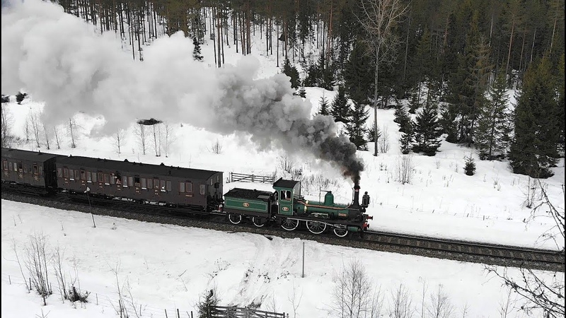 A Winter Journey with Caroline. The Enchanting 1861 Steam Locomotive Touring in
