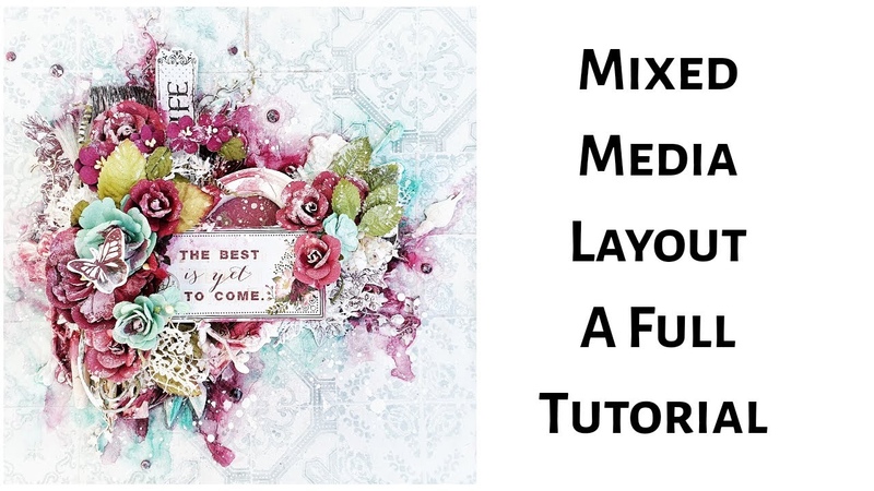 Mixed Media Layout Full Tutorial Pretty Mosaic Sharon