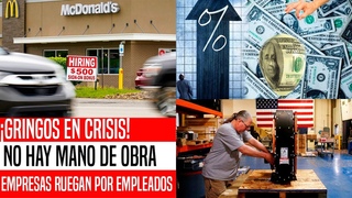 EUA ENFRENTA INSLITA CRISIS! GRINGOS NO QUIEREN EMPLEO. EMPRESAS IMPORTAN TRABAJADORES. NOTICIAS