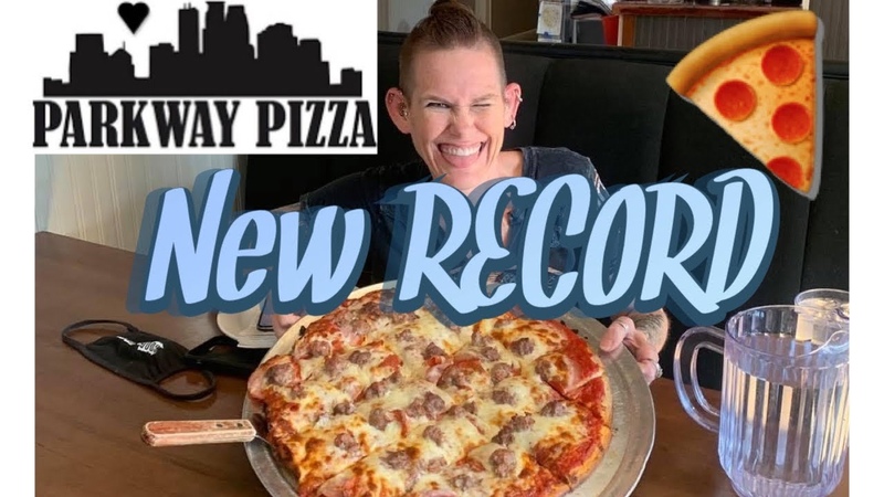 PARKWAY PIZZA S CARNIVORE PIZZA CHALLENGE NEW RECORD MOM VS