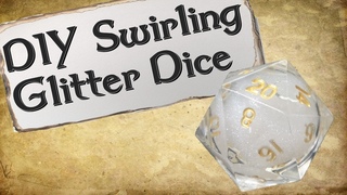 How to Make Your Own Dice Set | Swirling Glitter Dice