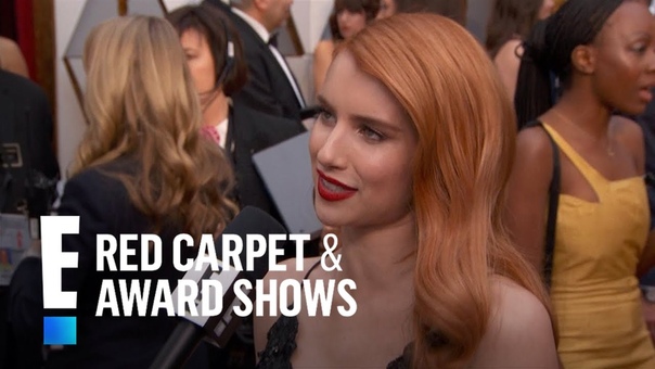 Emma Roberts Gives Shout Out to Aunt Julia Roberts at the 2017 Oscars, E Live from the Red