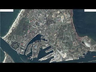 Бальга, остров Насыпной, Балтийская коса, Балтийск, наложение снимка 1966 г