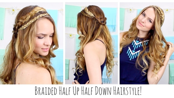 Boho Braided Half Up Half Down