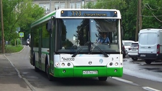 Скоро уйдёт в историю! Автобус ЛиАЗ с маршрутом №773 9-й мкр. Кожухова - ст. Реутово