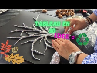 #diycrafts #tableau 3D Pinting acrylique Acrilica /recyclage et récup #لوحة للمبتدئين ثلاثة الأبعاد