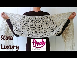 Stola Sciarpa Uncinetto Luxury
