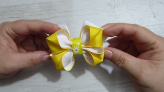 MOÑO Manualidades/Moños muy pequeños dobles de cinta/ tutorial moños#1201!!!
