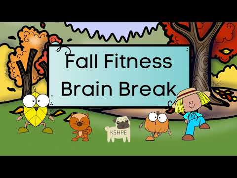 Fall Fitness Autumn Brain Break, Exercise for Kids, PE, DPA, Classroom Movement, Virtual School