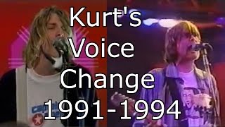 Nirvana - Smells Like Teen Spirit - Kurt’s Voice Change 1991-1994 (Live Mix)