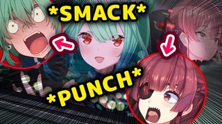 Marine and Rushia Pretend To Slap Each Other In A Pretend Car  ENG Sub/Hololive