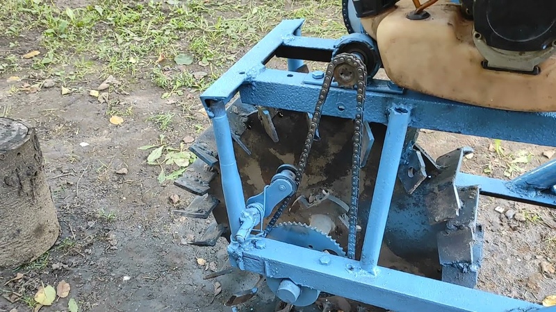 Самодельный окучник. homemade one wheel tractor. homemade one wheel
