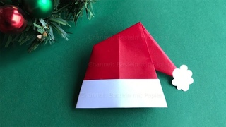 Origami Weihnachten: Nikolausmtze basteln mit Papier - DIY Weihnachtsgeschenke selber machen