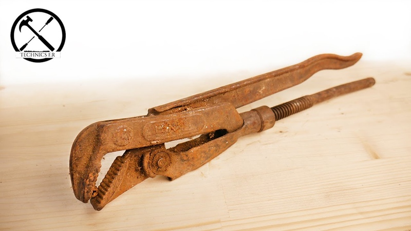 Rusty Swedish Adjustable Wrench Restoration Grandpas