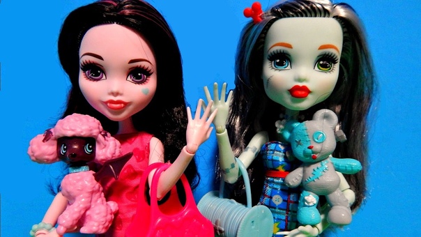 NEW Monster High Beast Pets Draculaura Frankie Stein Dolls Unboxing Playset Toy