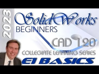 E1 SolidWorks 2023 - Basic Modeling for Beginners Tutorial with Training Guide | Tips