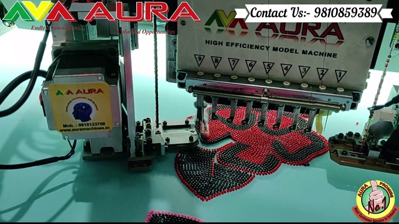 Computer Embroidery machine Beading with Bead Embroidery