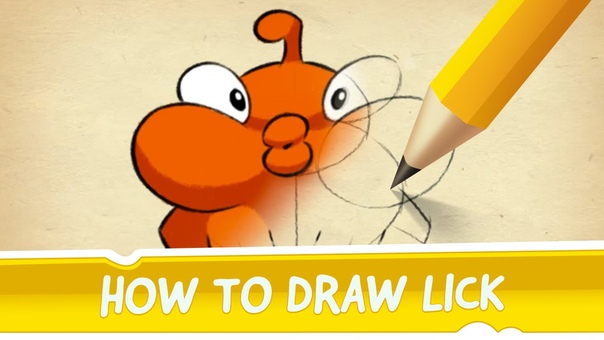 How to Draw Lick from Cut the Rope