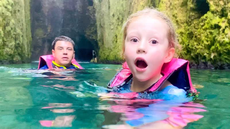 Nastya and Daddy got into the Adventure