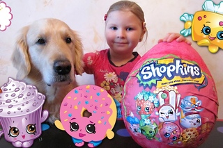 Шопкинс 5 сезон большое яйцо с сюрпризом розовое Giant Plastic Egg Surprise Shopkins 3 распаковка