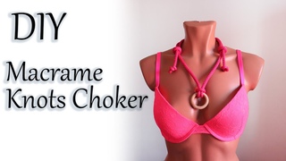 Macrame Knots Choker / Macrame Summer Necklace