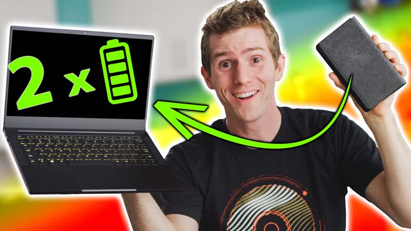 DOUBLE your Laptop Battery Life with External Power Mophie