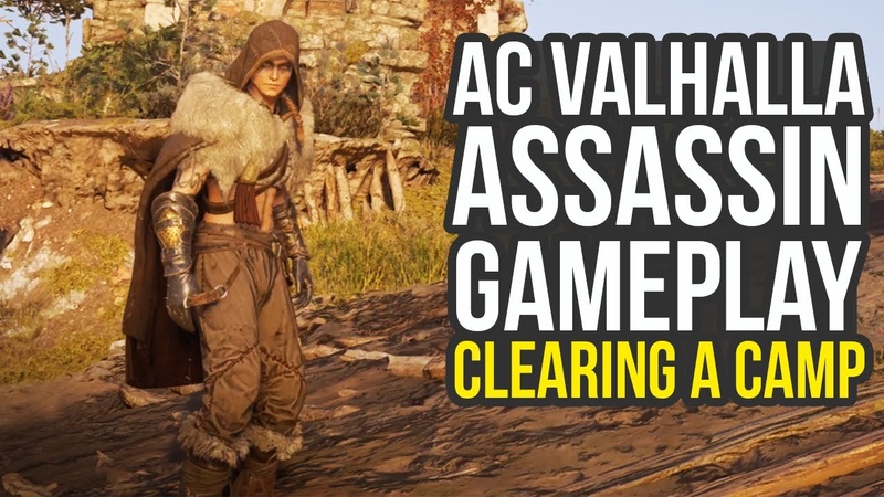 Assassins Creed Valhalla Gameplay Stealth Brutal Melee Combat In A Camp ( AC Valhalla